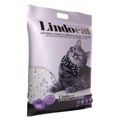 Lindocat Crystal Lettiera Gel Di Silicio - 5 L Classic -negozio di articoli per gatti 16 l lavanda