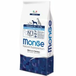 Monge Natural Superpremium Medium Puppy & Junior Ricco Di Pollo - 12 Kg