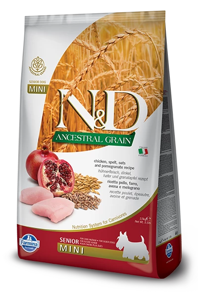 Farmina N&D Ancestral Grain Senior Mini - 2,5 Kg 3 Farmina N&D Ancestral Grain Senior Mini - 2,5 Kg
