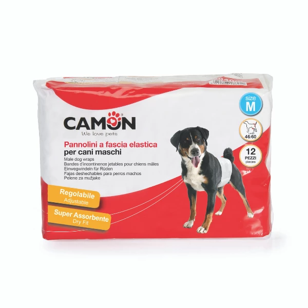 Pannolini A Fascia Elastica Per Cani Maschi Camon - Misura 3 - 60/80 Cm 3 Pannolini A Fascia Elastica Per Cani Maschi Camon - Misura 3 - 60/80 Cm