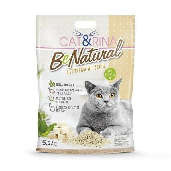 Cat E Rina Cat&Rina Lettiera Al Tofu Be Natural - 5,5 Litri 3 Cat E Rina Cat&Rina Lettiera Al Tofu Be Natural - 5,5 Litri