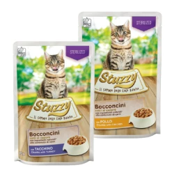 Stuzzy Cat Bocconcini Sterilized Cotti Al Vapore 85 Gr - Tacchino
