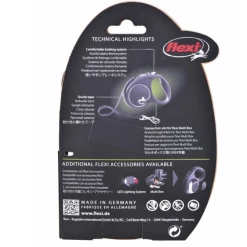 Guinzaglio N-Design Tape Flexi - Fuxia - Small - 5 Mt 7 Guinzaglio N-Design Tape Flexi - Fuxia - Small - 5 Mt -negozio di articoli per gatti flexi guinz retro pack 5