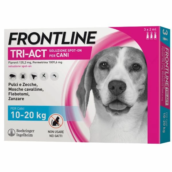 Frontline 3 Pipette Per Taglia Media (10-20 Kg) 3 Frontline 3 Pipette Per Taglia Media (10-20 Kg)