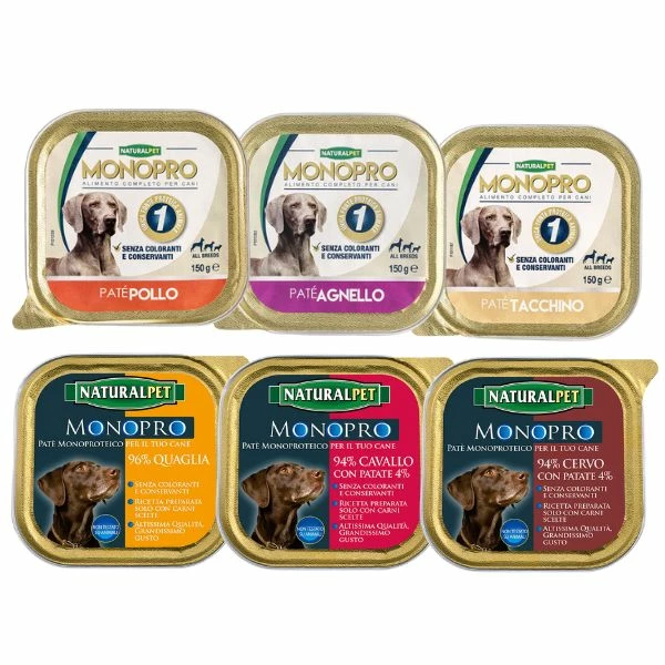 Naturalpet Monopro Dog Adult Patè 150 Gr - Agnello 3 Naturalpet Monopro Dog Adult Patè 150 Gr - Agnello