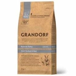 Grandorf Dog Adult Medium/Maxi Grain Free Coniglio E Tacchino - 10 Kg