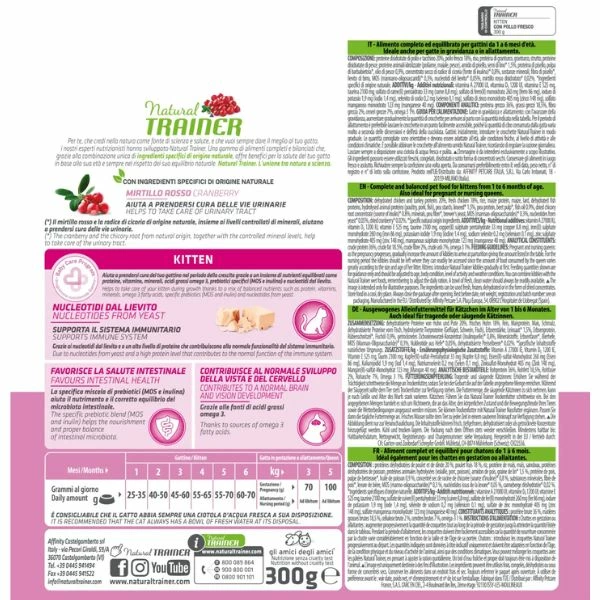 Natural Trainer Kitten Con Pollo Fresco - 1,5 Kg 4 Natural Trainer Kitten Con Pollo Fresco - 1,5 Kg - immagine 2