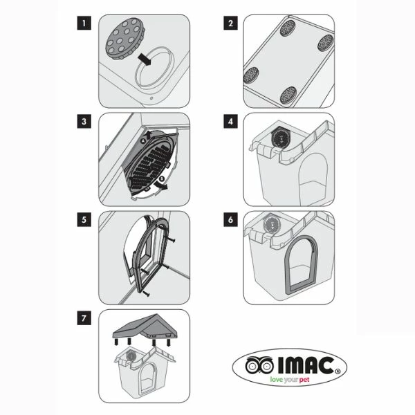 Cuccia Per Cani Di Piccola Taglia E Gatti Zeus 50 Imac - Azzurra 53 X 46 X 47,6 Cm 5 Cuccia Per Cani Di Piccola Taglia E Gatti Zeus 50 Imac - Azzurra 53 X 46 X 47,6 Cm - immagine 3