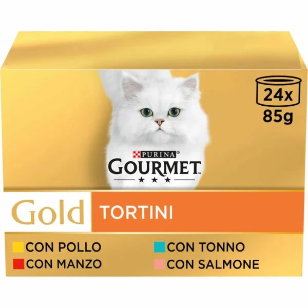 Purina Gourmet Gold Tortini Umido Gatto Multipack 24x85g - 24 X 85 Gr 3 Purina Gourmet Gold Tortini Umido Gatto Multipack 24x85g - 24 X 85 Gr