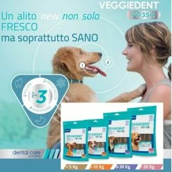 Virbac VeggieDent Fresh Snack Dentali - Confezione Da 120 Gr Per Cani XS 0-5 Kg -negozio di articoli per gatti grafiche magento bauzaar 2023 03 01t144331.631