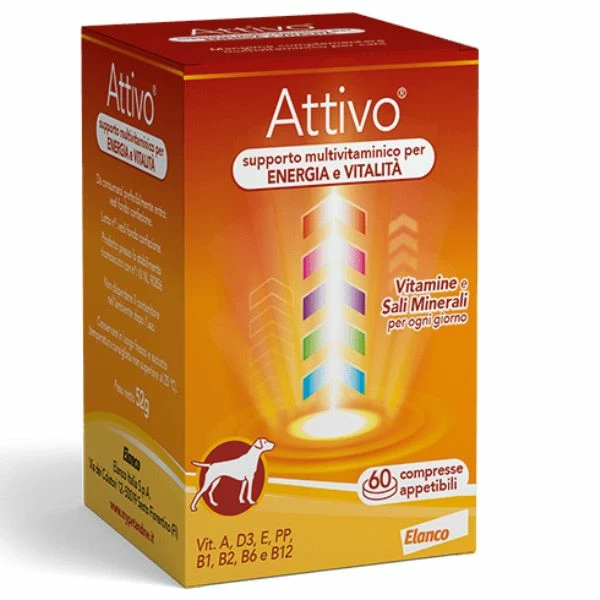 Elanco Attivo Tabs Integratore Vitaminico In Compresse - 1 Confezione Da 60 Cpr 3 Elanco Attivo Tabs Integratore Vitaminico In Compresse - 1 Confezione Da 60 Cpr