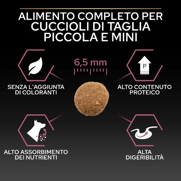 Purina Pro Plan Sensitive Skin Small & Mini Adult Crocchette Cane Salmone - 3 Kg 7 Purina Pro Plan Sensitive Skin Small & Mini Adult Crocchette Cane Salmone - 3 Kg - immagine 5