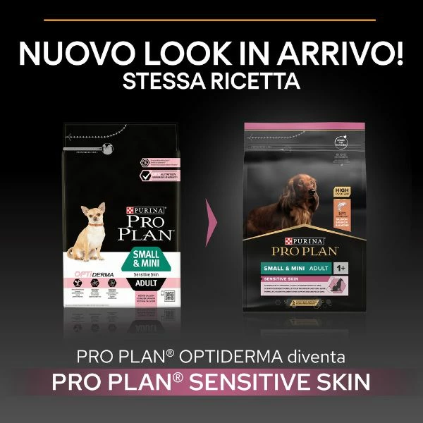 Purina Pro Plan Sensitive Skin Small & Mini Adult Crocchette Cane Salmone - 3 Kg 4 Purina Pro Plan Sensitive Skin Small & Mini Adult Crocchette Cane Salmone - 3 Kg - immagine 2