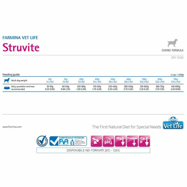 Farmina Vet Life Canine Struvite - 2 Kg 4 Farmina Vet Life Canine Struvite - 2 Kg - immagine 2