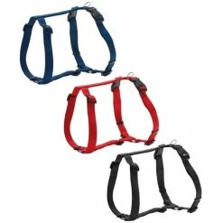 Pettorina Ad H Doppia Regolazione In Nylon PetUp - Nero - Taglia 6: Torace 85 Cm X 2,5h Cm