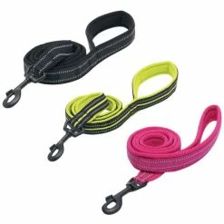 Guinzaglio In Nylon Easy Sport PetUp - Giallo Fluo - Lunghezza 1,1 Metro X Fettuccia 2,5 Cm