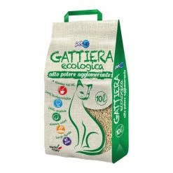 Lettiera Ecologica Agglomerante Inodore Gattiera PetUp - 10 Lt