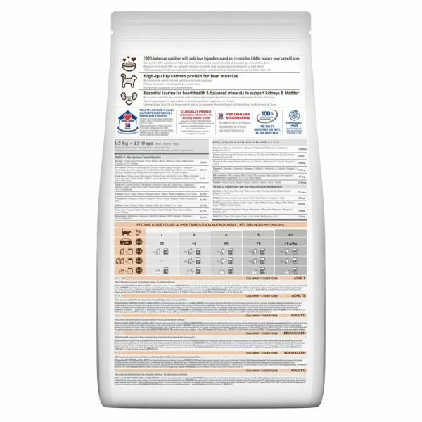 Hill's Science Plan Cat Culinary Creations Adult Al Salmone E Carote - 1,5 Kg 4 Hill's Science Plan Cat Culinary Creations Adult Al Salmone E Carote - 1,5 Kg - immagine 2