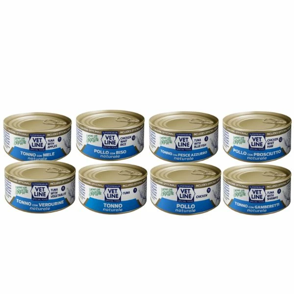 Vet Line In Acqua Di Cottura Naturale Cat 70 Gr - Tonno 3 Vet Line In Acqua Di Cottura Naturale Cat 70 Gr - Tonno
