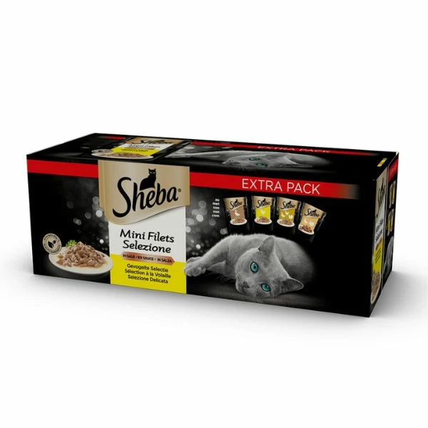 Sheba Mini Filets Selezione In Salsa Multipack - 40 X 85 Gr 3 Sheba Mini Filets Selezione In Salsa Multipack - 40 X 85 Gr