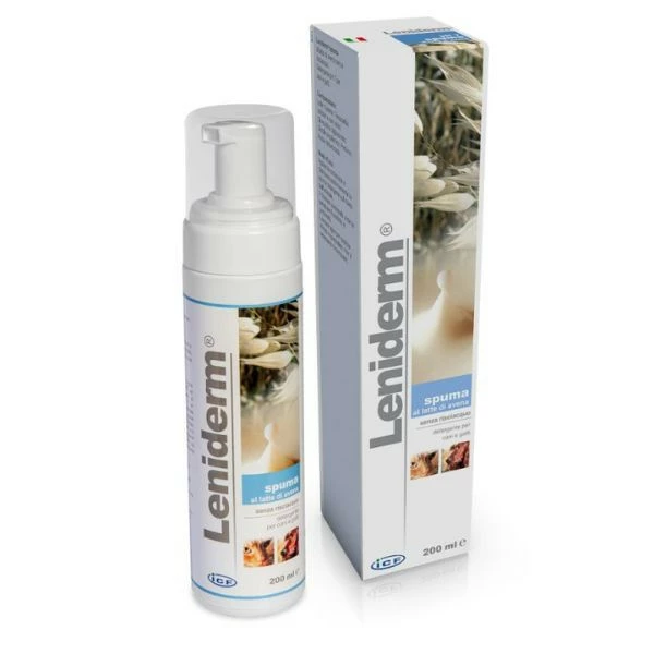 Leniderm Spuma Dermatologica Cute Sensibile E Irritata ICF Per Cani E Gatti - 200 Ml 3 Leniderm Spuma Dermatologica Cute Sensibile E Irritata ICF Per Cani E Gatti - 200 Ml