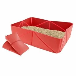 Lettiera Pieghevole Da Viaggio In Silicone Ferribiella - 37 X 28h X 10 Cm