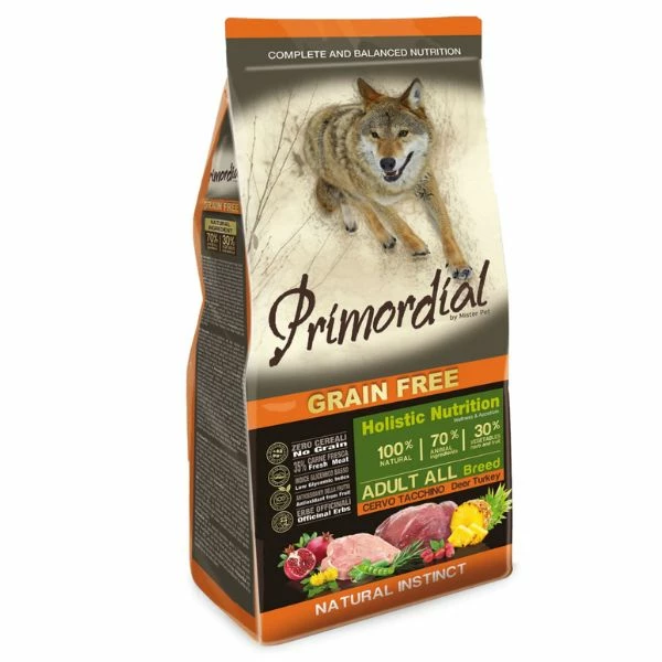 Primordial Dog Food Primordial Grain Free Adult All Breeds Cervo E Tacchino - 12 Kg 3 Primordial Dog Food Primordial Grain Free Adult All Breeds Cervo E Tacchino - 12 Kg