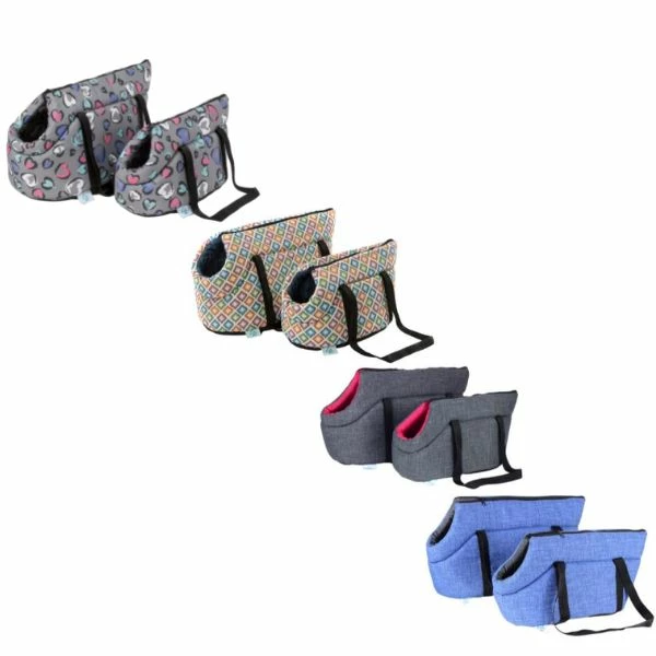 Borsa Trasportino Venere Leopet - Blu Jeans/Grigio - 40x25x21 Cm 3 Borsa Trasportino Venere Leopet - Blu Jeans/Grigio - 40x25x21 Cm