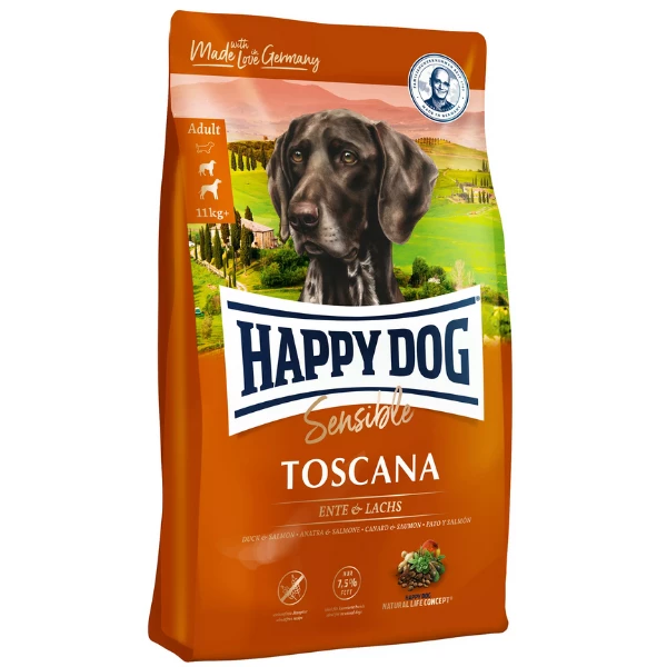 Happy Dog Sensible Toscana Pesce E Anatra - 11 Kg 3 Happy Dog Sensible Toscana Pesce E Anatra - 11 Kg