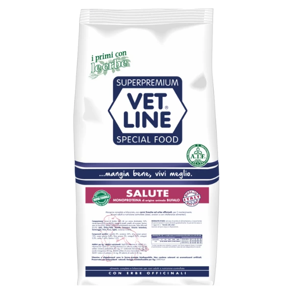 Vet Line Secco Monoproteico Cane Salute Bufalo - 12,5 Kg 3 Vet Line Secco Monoproteico Cane Salute Bufalo - 12,5 Kg