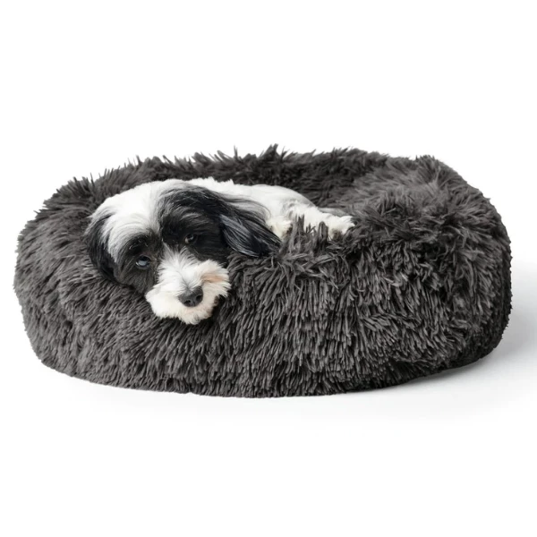 Cuccia In Morbido Peluche Loppa Hunter - Antracite - S: Diametro 60 Cm 5 Cuccia In Morbido Peluche Loppa Hunter - Antracite - S: Diametro 60 Cm - immagine 3