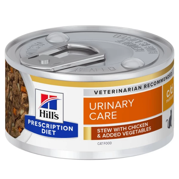 Hill's Prescription Diet Feline C/d Multicare 82 Gr - Spezzatino Pollo E Verdure 3 Hill's Prescription Diet Feline C/d Multicare 82 Gr - Spezzatino Pollo E Verdure