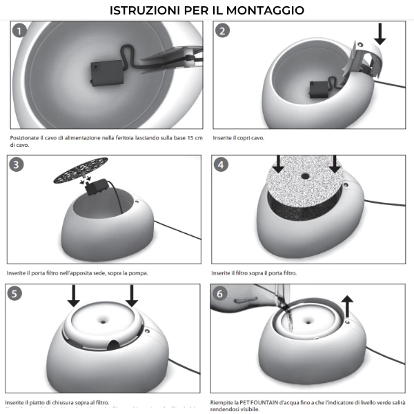 Pet Fountain Imac - Fontana 32 X 28 X 13 Cm 5 Pet Fountain Imac - Fontana 32 X 28 X 13 Cm - immagine 3