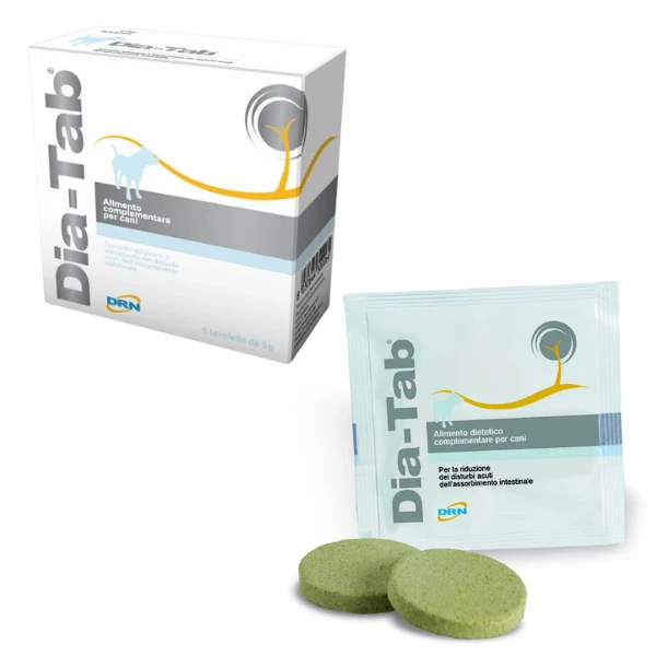 DRN Dia Tab Alimento Complementare Cane - 1 Confezione Da 6 Compresse 5 DRN Dia Tab Alimento Complementare Cane - 1 Confezione Da 6 Compresse - immagine 3