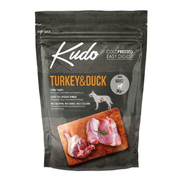 Kudo Low Grain Adult Mini Tacchino E Anatra - 3 Kg 3 Kudo Low Grain Adult Mini Tacchino E Anatra - 3 Kg