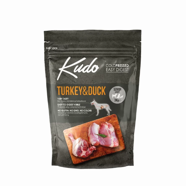 Kudo Low Grain Senior Light Tacchino E Anatra - 3 Kg 3 Kudo Low Grain Senior Light Tacchino E Anatra - 3 Kg