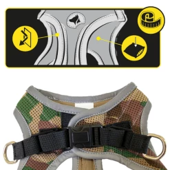 Pettorina Reflective Army Croci Hiking - XS -negozio di articoli per gatti grafiche prodotti magento 600x600 2022 04 21t155508.836