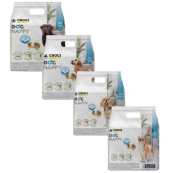 Dog Nappy Fascia Per Cani Maschi Croci - Small (30-40 Cm)