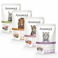 Amanova Cat Umido Sterilised Grain Free 85 Gr - Agnello E Sardine