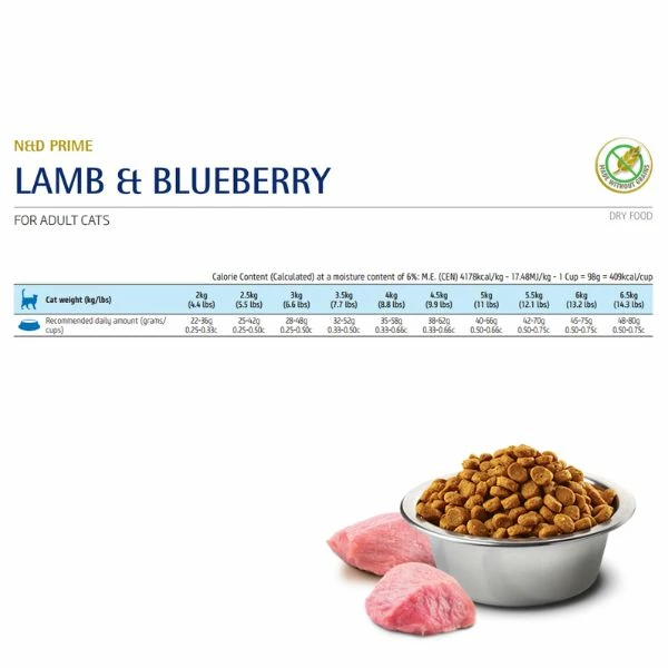 Farmina N&D Prime Feline Grain Free Adult Agnello E Mirtillo - 1,5 Kg 4 Farmina N&D Prime Feline Grain Free Adult Agnello E Mirtillo - 1,5 Kg - immagine 2