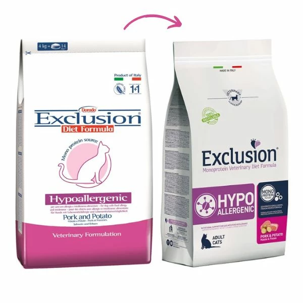 Exclusion Diet Hypoallergenic Cat Maiale E Patate - 1,5 Kg 4 Exclusion Diet Hypoallergenic Cat Maiale E Patate - 1,5 Kg - immagine 2