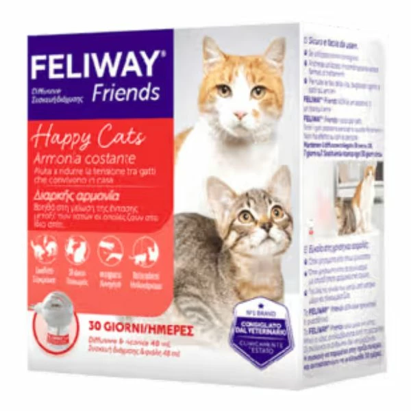 Feliway Friends Diffusore Con Ricarica - 48 Ml 3 Feliway Friends Diffusore Con Ricarica - 48 Ml
