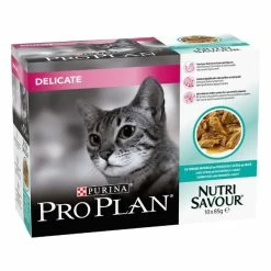 Purina Pro Plan Nutri Savour Delicate Umido Gatto Multipack 10x85g - Pesce Dell'oceano