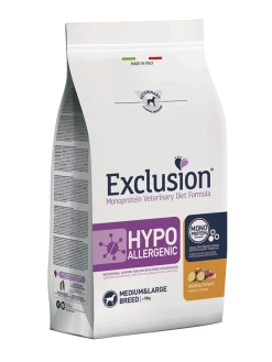 Exclusion Diet Hypoallergenic Medium/Large Breed Anatra E Patate - 12 Kg
