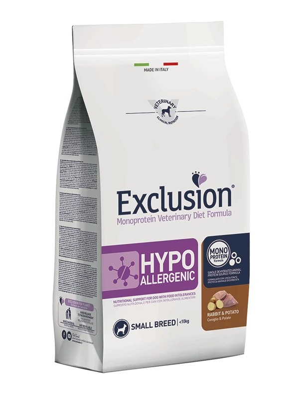Exclusion Diet Hypoallergenic Small Breed Coniglio E Patate - 2 Kg 3 Exclusion Diet Hypoallergenic Small Breed Coniglio E Patate - 2 Kg