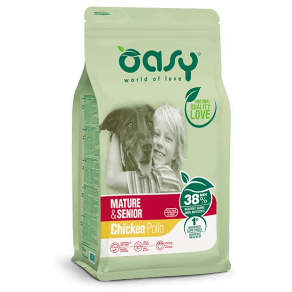 Oasy Dog Mature E Senior Pollo - 3 Kg 3 Oasy Dog Mature E Senior Pollo - 3 Kg