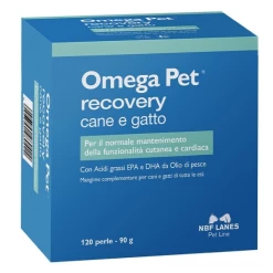 NBF Lanes Omega Pet Recovery Cane E Gatto - 1 Confezione Da 120 Perle