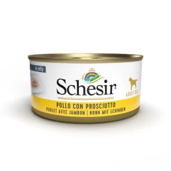 Schesir Dog 150 Gr - PUPPY Con Tonno E Aloe -negozio di articoli per gatti pollo prosciutto fuori 1