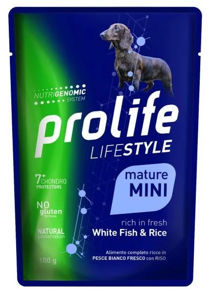Prolife Lifestyle Cane Mature Mini 100 Gr - Pesce Bianco 3 Prolife Lifestyle Cane Mature Mini 100 Gr - Pesce Bianco