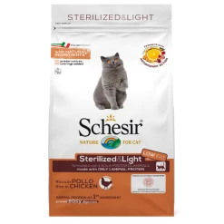 Schesir Cat Dry Sterilized And Light Pollo - 1,5 Kg